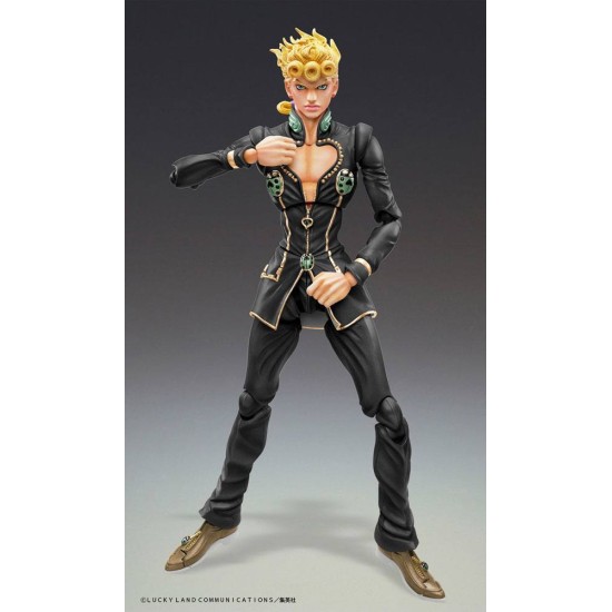 Medicos Entertainment Jojo's Bizarre Adventure Part 5 Super Action Chozokado Figure 15cm - Giorno Giovanna - Plastmasas figūriņa