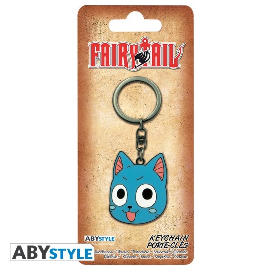 ABYstyle Fairy Tail Keychain - Happy's head - Metālisks atslēgu piekariņš