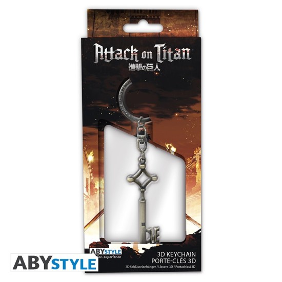 ABYstyle Attack on Titan Keychain - Eren's key - Metālisks atslēgu piekariņš