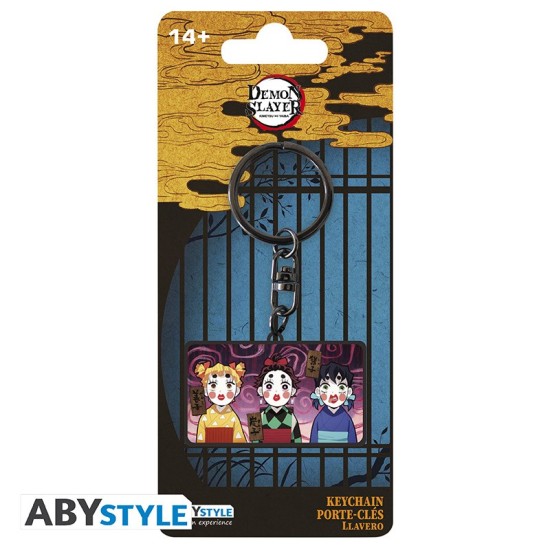 ABYstyle Demon Slayer Keychain - Sumiko / Zenko / Inoko - Metālisks atslēgu piekariņš