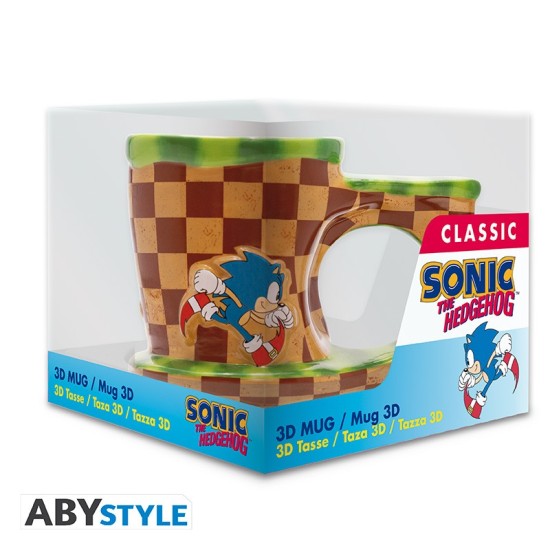 ABYstyle Sonic 3D Dolomite Mug 250ml - Sonic Run - Krūze