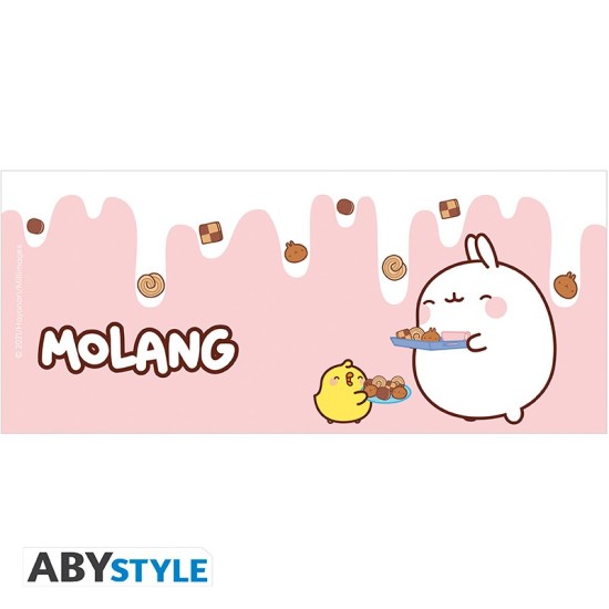 ABYstyle Molang Ceramic Mug 320ml - Milk & Cookies - Krūze