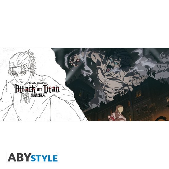 ABYstyle Attack on Titan Ceramic Mug 320ml - S4 key art - Krūze