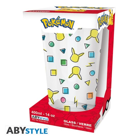 ABYstyle Pokemon Large Glass 400ml - Pikachu pattern - Glāze