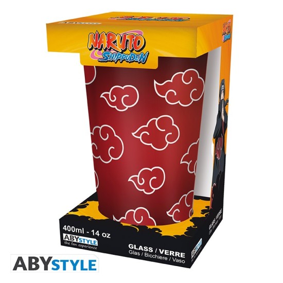 ABYstyle Naruto Shippuden Large Glass 400ml - Akatsuki - Glāze