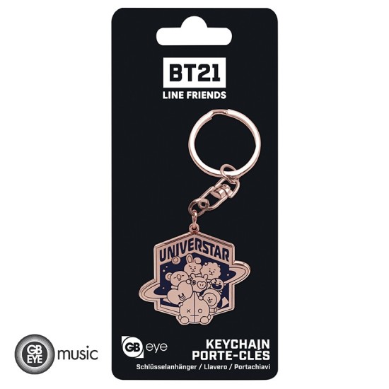 ABYstyle BT21 Keychain - Universtar - Metālisks atslēgu piekariņš