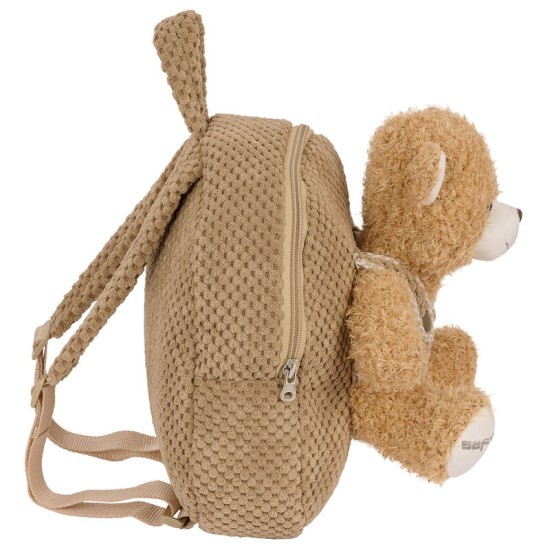 Safta Bear Plush Toy Backpack 27cm - Brūns - Mugursoma