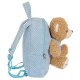 Safta Bear Plush Toy Backpack 27cm - Gaiši Zils - Mugursoma