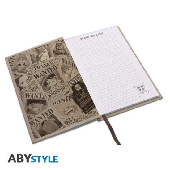 ABYstyle One Piece A5 Notebook 21 x 15cm - Wanted Luffy - Klade
