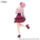 Furyu Re:Zero Starting Life in Another World Trio-Try-iT ver. Pink Figure 21cm - Rem Girly Outfit - Plastmasas figūriņa