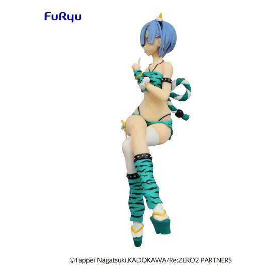 Furyu Re:Zero Noodle Stopper ver. Another Color Figure 16cm - Rem Demon Costume - Plastmasas figūriņa