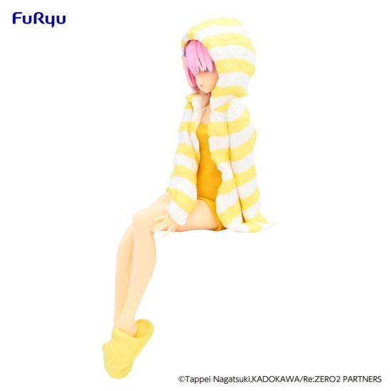 Furyu Re:Zero Noodle Stopper ver. Yellow Color Figure 14cm - Ram Room Wear - Plastmasas figūriņa