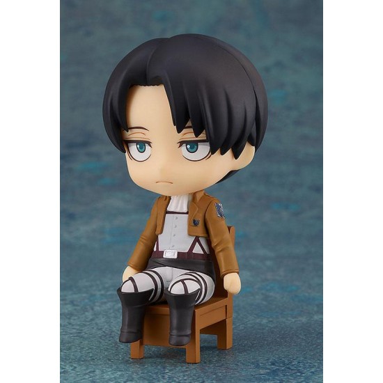 Good Smile Company Attack on Titan Nendoroid Swacchao Figure 10cm - Levi - Plastmasas figūriņa