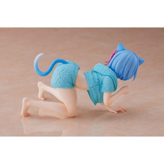 Taito Prize Re:Zero Precious Ver. Cat Roomwear Figure 15cm - Rem - Plastmasas figūriņa