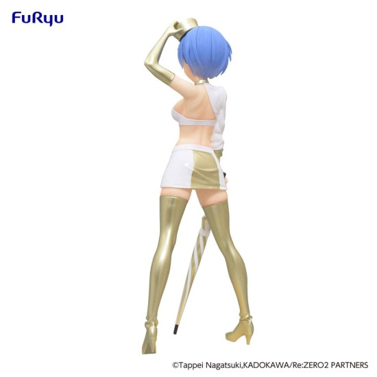 Furyu Re:Zero Starting Life in Another World Trio-Try-iT Figure 21cm - Rem Grid Girl - Plastmasas figūriņa