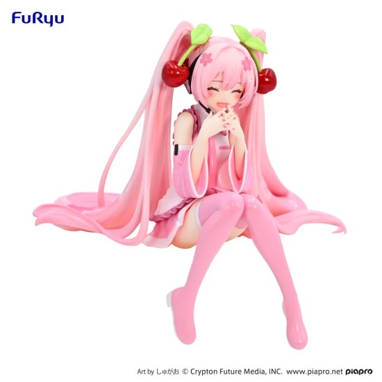 Furyu Hatsune Miku Noodle Ver. Smile Figure 12cm - Sakura Miku 2023 - Plastmasas figūriņa