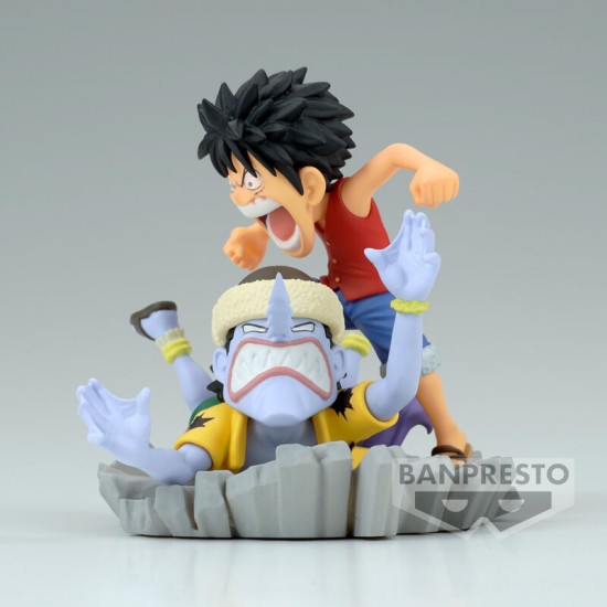 Banpresto One Piece WCF Log Stories Figure 7cm - Luffy vs Arlong - Plastmasas figūriņa