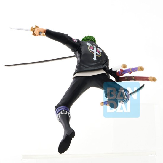 Ichibansho One Piece Film Red More Beat Figure 11cm - Roronoa Zoro - Plastmasas figūriņa