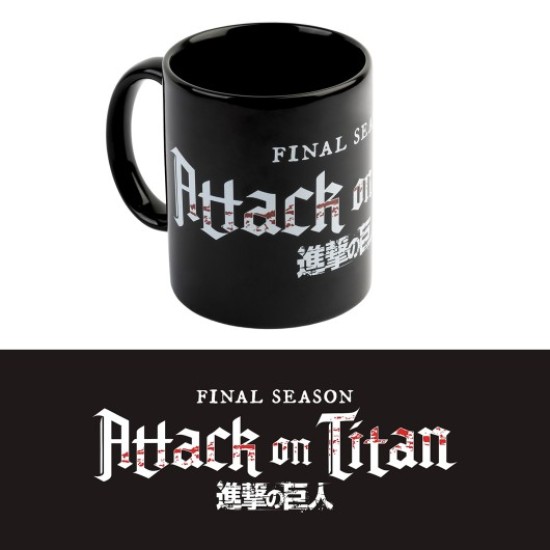 Grupo Erik Attack on Titan Ceramic Mug 350ml - Logo - Krūze