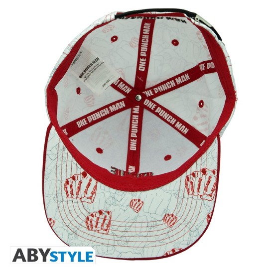 ABYstyle One-Punch Man Cap - Beige & Red - Kokvilnas cepure ar nagu