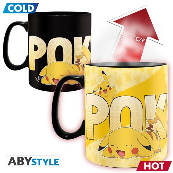 ABYstyle Pokemon Gift Set Mug 460ml / Large Glass 400ml / Notebook - Pikachu - Komplekts krūze / glāze / klade