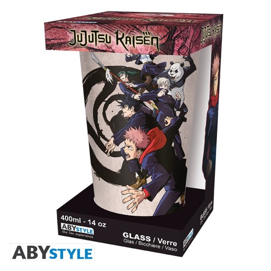 ABYstyle Jujutsu Kaisen Large Glass 400ml - Tokyo vs Kyoto - Glāze