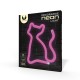 Forever Decorative Neon LED Light 23.5 x 17 x 2 cm (3xAA Batteries or USB plug) - Kaķis - Dekoratīva neona LED lampa