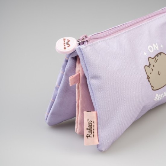 Grupo Erik Pusheen Moments Triple Pencil Case 22 x 12 x 3cm - Penālis ar trīs nodalījumiem