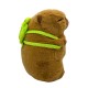 Capybara Assorted Plush Toy 18cm - Zaļa Mugursoma - Plīša rotaļlieta
