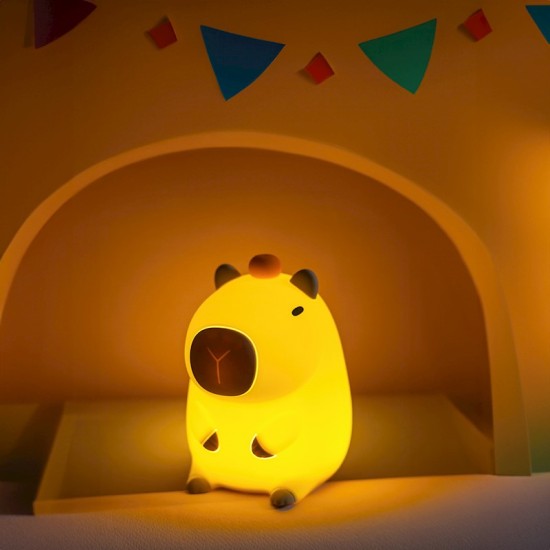 Forever Light Friendly Capybara 3D LED Night Lamp 14cm
