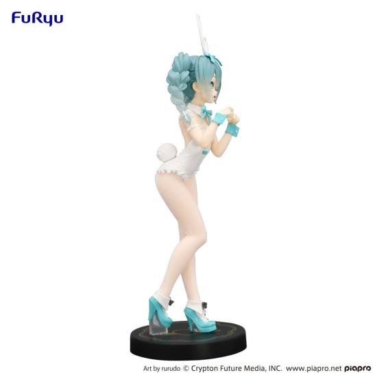 Furyu Hatsune Miku BiCute Bunnies Ver. White Color Figure 27cm - Hatsune Miku Rurudo - Plastmasas figūriņa