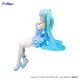 Furyu Hatsune Miku Noodle Stopper Ver. Blue Color Figure 15cm - Miku Flower Fairy Nemophila Pail - Plastic figure