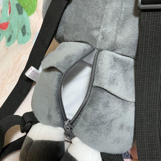 Hello Kitty Plush Backpack 25cm - Melna Kuromi - Plīša mugursoma