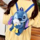 Stitch Plush Backpack 25cm - Blue