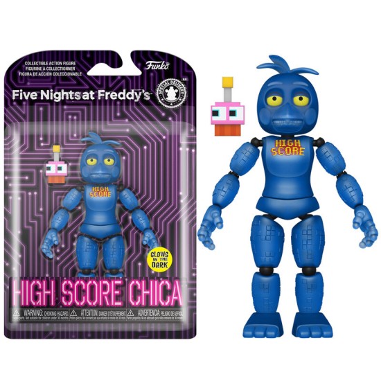 Funko Five Nights at Freddy's Dreadbear Action Figure - High Score Chica (Glow in the Dark) - Plastmasas figūriņa