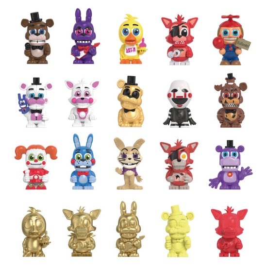 Phatmojo Five Nights at Freddy's Fazs Fizzy Station Blind Box Figures (4.pcs) - Plastmasas figūriņu komplekts ar aksesuāriem