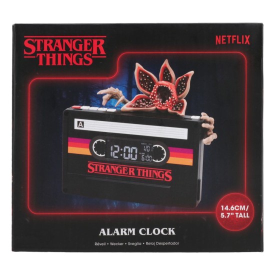 Paladone Stranger Things Cassette Demogorgon Alarm Clock 15cm - Modinātājs