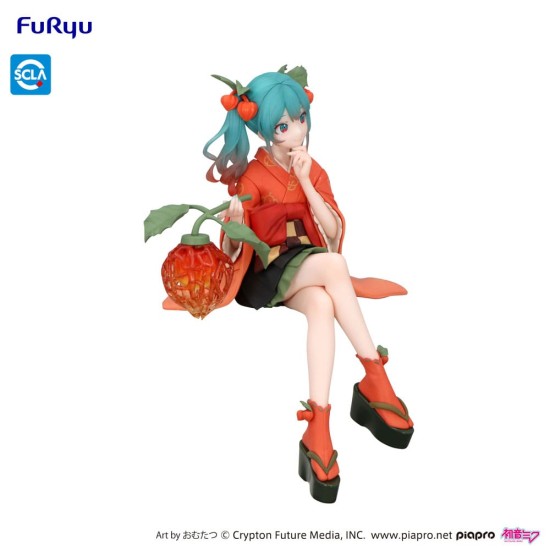 Furyu Hatsune Miku Noodle Stopper Flower Fairy Winter Cherry Figure 15cm - Hatsune Miku - Plastmasas figūriņa