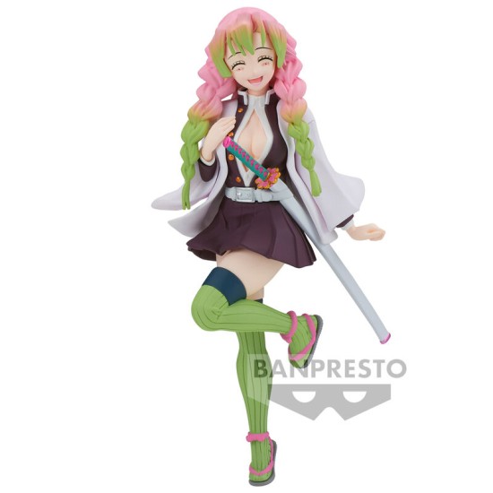 Banpresto Demon Slayer Kimetsu no Yaiba Figure 16cm - Mitsuri Kanroji - Plastmasas figūriņa