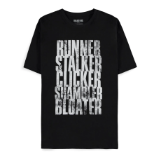 Difuzed The Last of Us Run Stalk Click Shamble Bloat Short Sleeved T-shirt - M size / Black - Men's cotton T-shirt