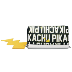 Difuzed Pokemon Pika Lettering Zip Around Wallet 