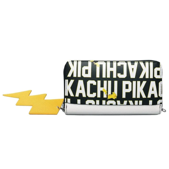 Difuzed Pokemon Pika Lettering Zip Around Wallet - Naudas maks