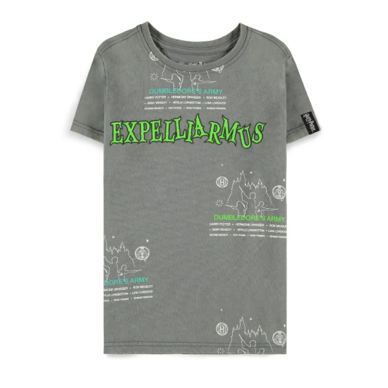 Difuzed Harry Potter Wizards Unite Expelliarmus Boys Short Sleeved T-shirt - Izmērs 134-140 / Pelēks - Bērnu kokvilnas T-krekls