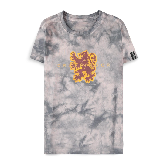 Difuzed Harry Potter Gryffindor Girls AOP Short Sleeved T-shirt - Izmērs 122-128 / Pelēks - Bērnu kokvilnas T-krekls