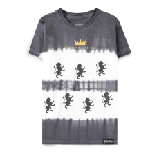 Difuzed Harry Potter Gryffindor Girls Tie Dye Short Sleeved T-shirt - Size 134-140 / Grey - Kids cotton T-shirt