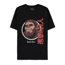 Difuzed Attack on Titan Short Sleeved T-shirt - S izmērs / Melns - Vīriešu kokvilnas T-krekls