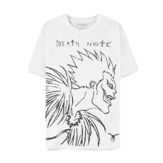 Difuzed Death Note Short Sleeved T-shirt - S size / White - Men's cotton T-shirt