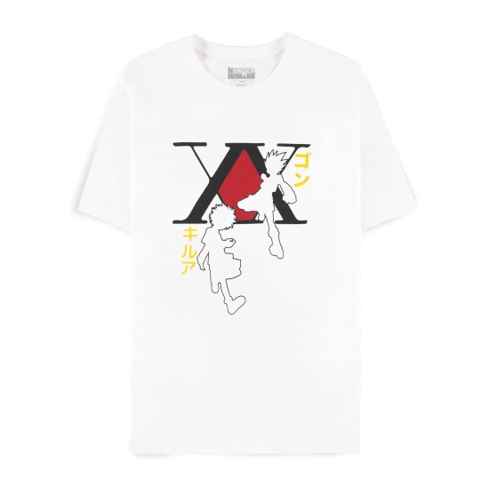 Difuzed Hunter x Hunter Son and Kirua Short Sleeved T-shirt - XS izmērs / Balts - Vīriešu kokvilnas T-krekls