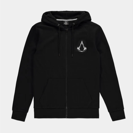 Difuzed Assassin's Creed Valhalla Crest Banner Men's Hoodie - L izmērs - Vīriešu hūdijs ar ravējslēdzēju un kapuci