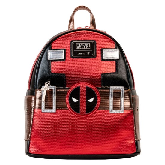 Loungefly Marvel Deadpool Metallic Backpack 26cm - Mugursoma